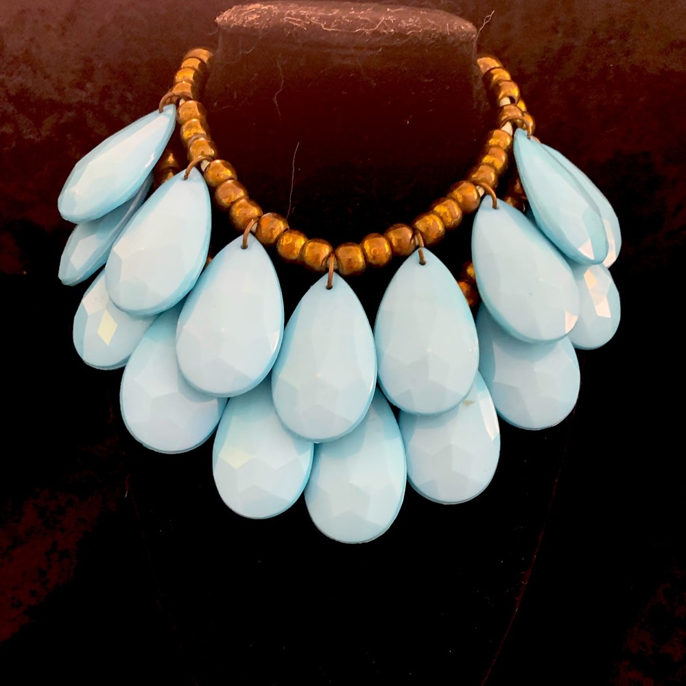 An Antique Acrylic Statement Necklace From Austria